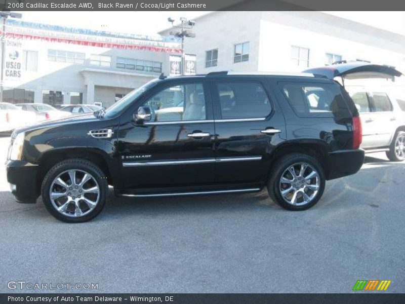 Black Raven / Cocoa/Light Cashmere 2008 Cadillac Escalade AWD