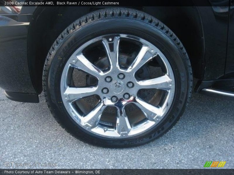 Black Raven / Cocoa/Light Cashmere 2008 Cadillac Escalade AWD
