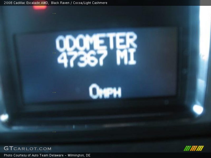 Black Raven / Cocoa/Light Cashmere 2008 Cadillac Escalade AWD