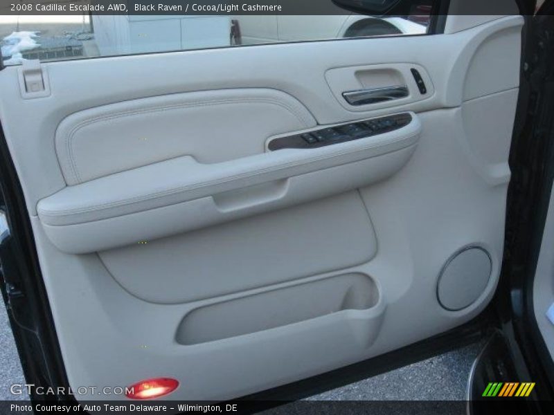 Black Raven / Cocoa/Light Cashmere 2008 Cadillac Escalade AWD