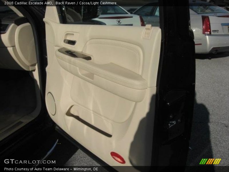 Black Raven / Cocoa/Light Cashmere 2008 Cadillac Escalade AWD