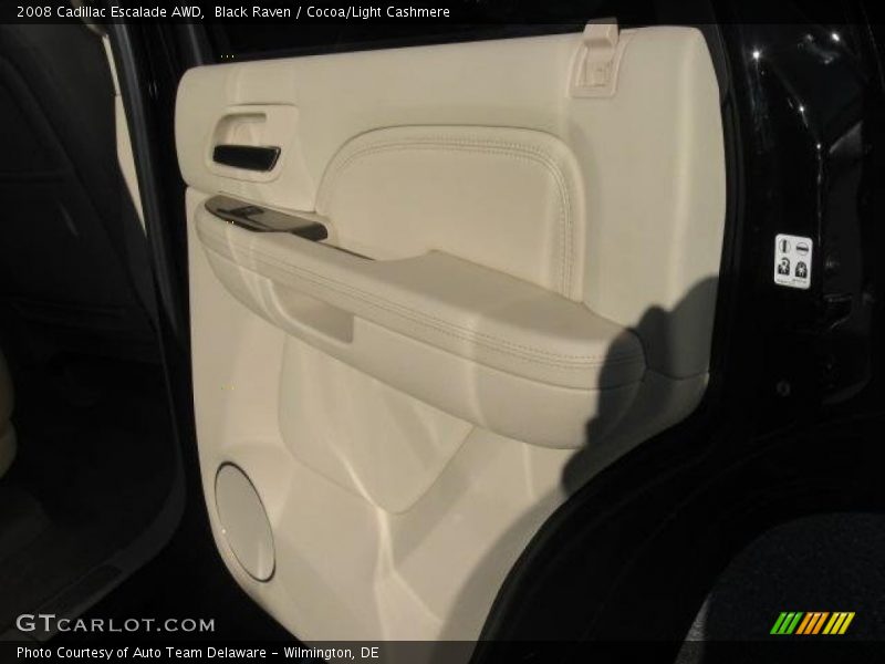 Black Raven / Cocoa/Light Cashmere 2008 Cadillac Escalade AWD