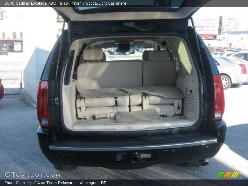 Black Raven / Cocoa/Light Cashmere 2008 Cadillac Escalade AWD