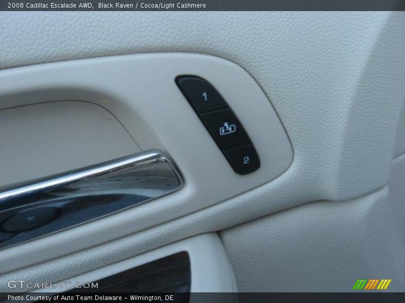 Black Raven / Cocoa/Light Cashmere 2008 Cadillac Escalade AWD