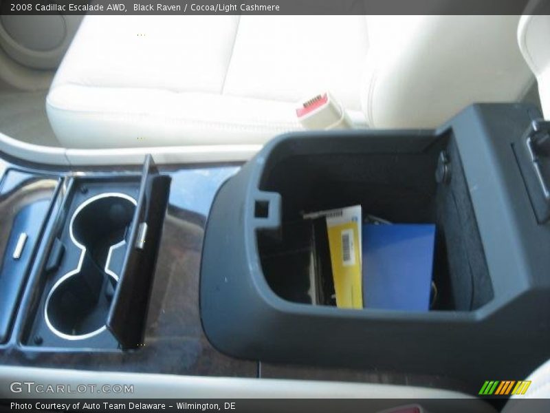 Black Raven / Cocoa/Light Cashmere 2008 Cadillac Escalade AWD