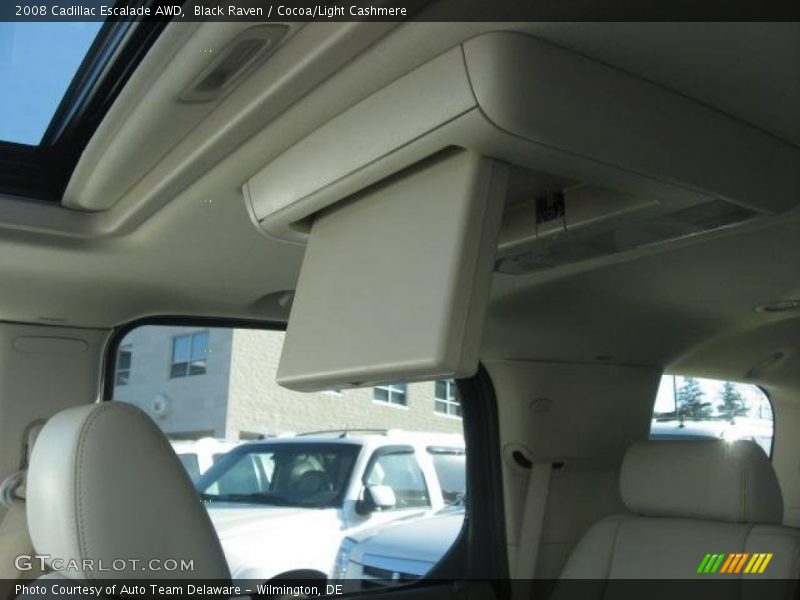 Black Raven / Cocoa/Light Cashmere 2008 Cadillac Escalade AWD