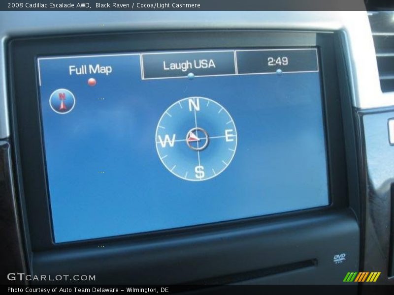 Black Raven / Cocoa/Light Cashmere 2008 Cadillac Escalade AWD