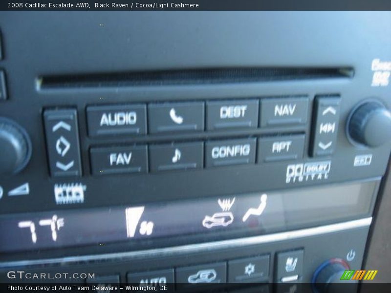 Black Raven / Cocoa/Light Cashmere 2008 Cadillac Escalade AWD
