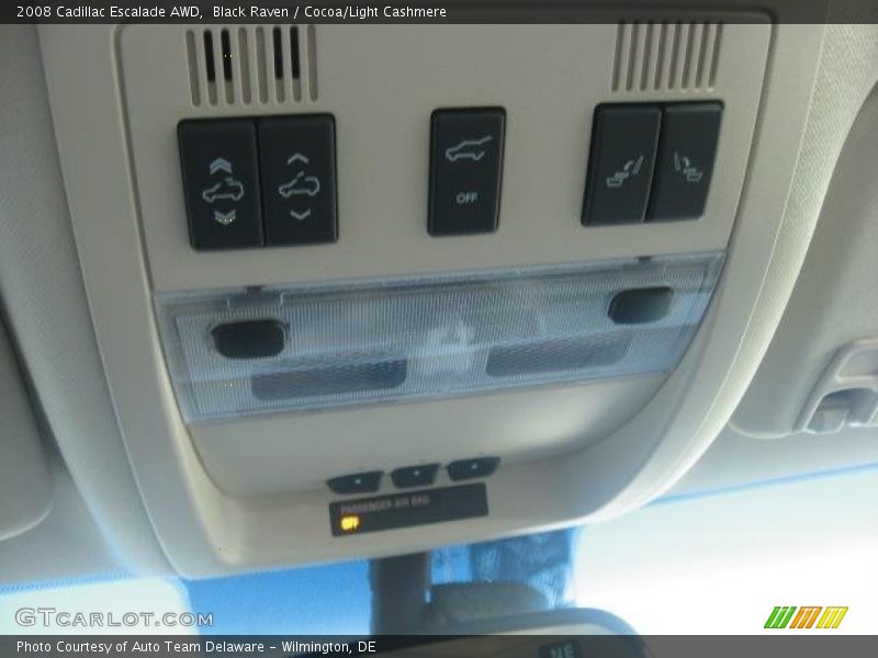 Black Raven / Cocoa/Light Cashmere 2008 Cadillac Escalade AWD
