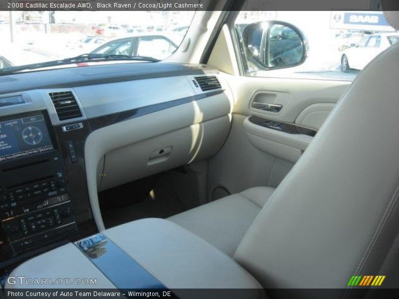 Black Raven / Cocoa/Light Cashmere 2008 Cadillac Escalade AWD