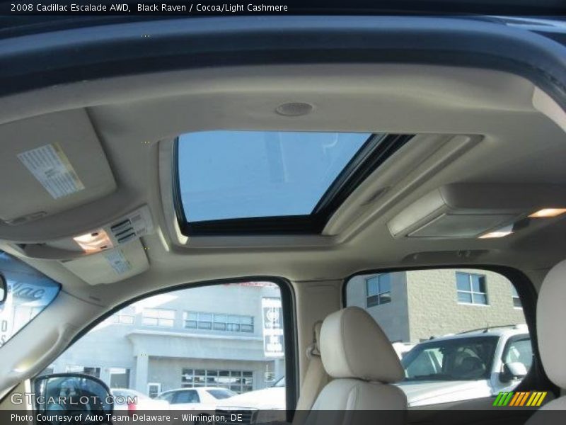 Black Raven / Cocoa/Light Cashmere 2008 Cadillac Escalade AWD