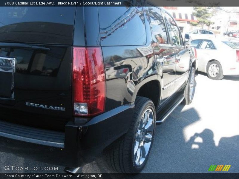 Black Raven / Cocoa/Light Cashmere 2008 Cadillac Escalade AWD