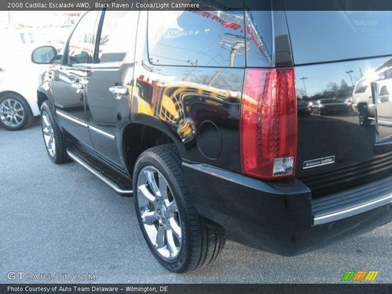 Black Raven / Cocoa/Light Cashmere 2008 Cadillac Escalade AWD