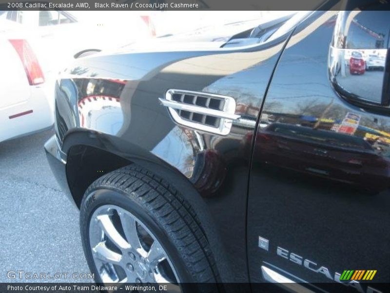 Black Raven / Cocoa/Light Cashmere 2008 Cadillac Escalade AWD