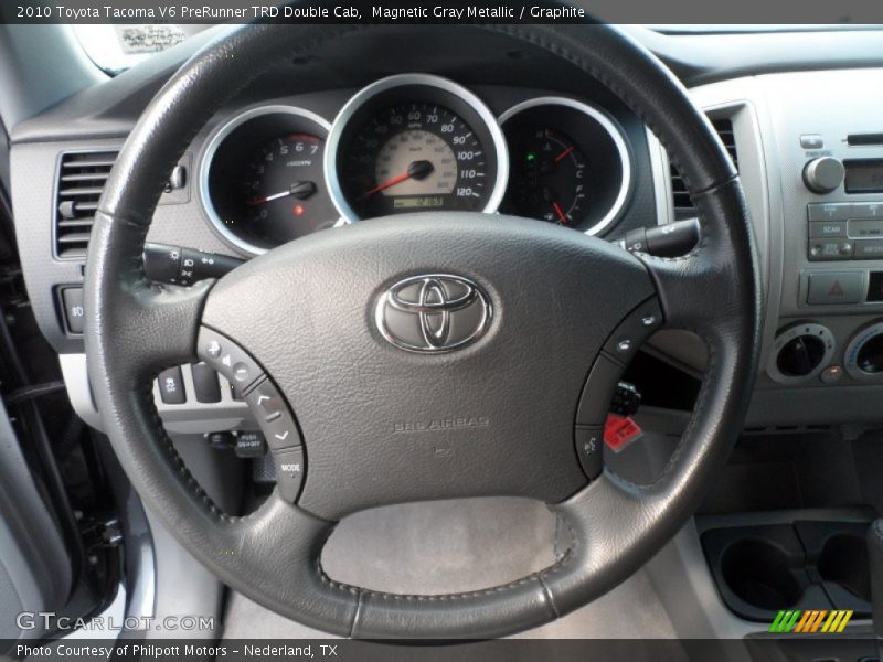 Magnetic Gray Metallic / Graphite 2010 Toyota Tacoma V6 PreRunner TRD Double Cab
