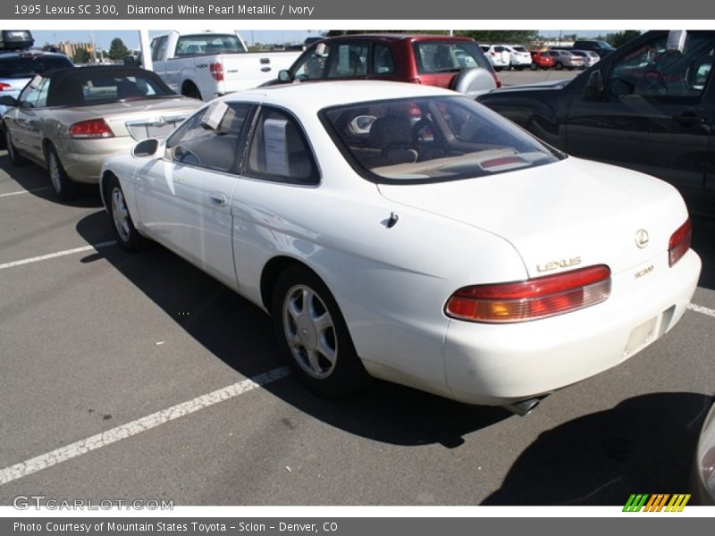 Diamond White Pearl Metallic / Ivory 1995 Lexus SC 300