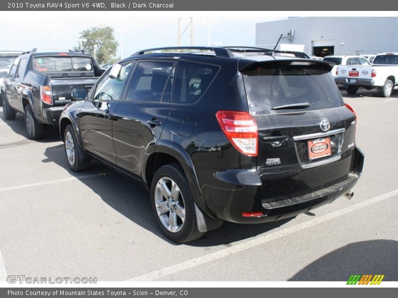 Black / Dark Charcoal 2010 Toyota RAV4 Sport V6 4WD