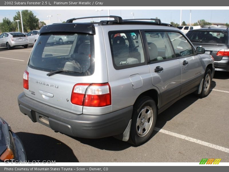 Platinum Silver Metallic / Gray 2002 Subaru Forester 2.5 L