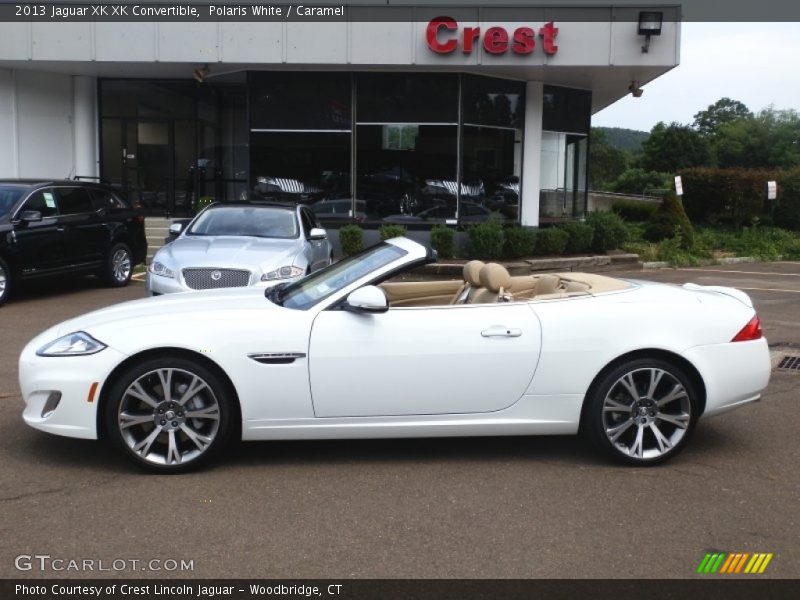 Polaris White / Caramel 2013 Jaguar XK XK Convertible