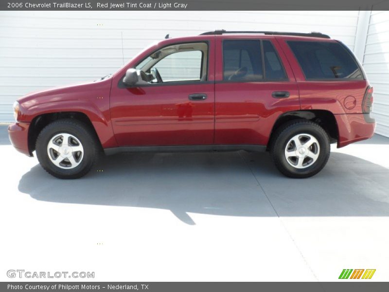 Red Jewel Tint Coat / Light Gray 2006 Chevrolet TrailBlazer LS