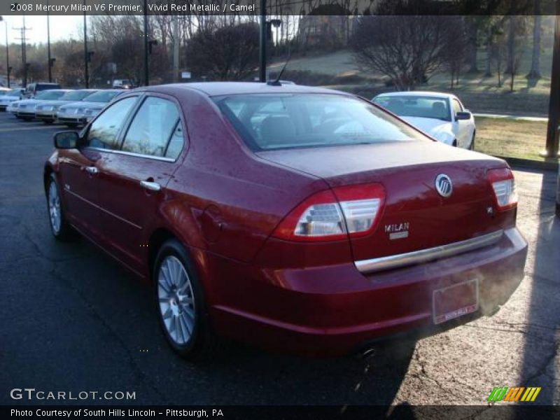 Vivid Red Metallic / Camel 2008 Mercury Milan V6 Premier