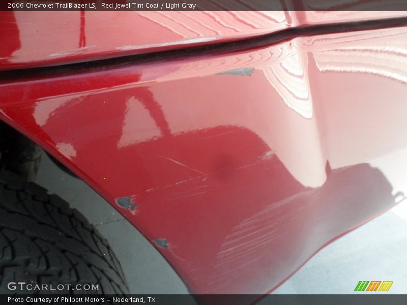 Red Jewel Tint Coat / Light Gray 2006 Chevrolet TrailBlazer LS
