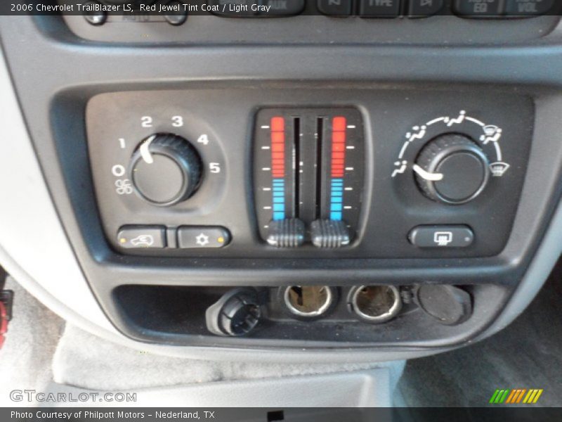 Controls of 2006 TrailBlazer LS