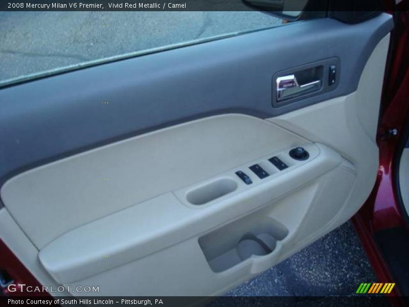 Vivid Red Metallic / Camel 2008 Mercury Milan V6 Premier