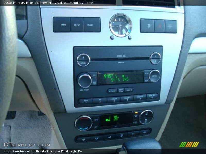 Vivid Red Metallic / Camel 2008 Mercury Milan V6 Premier
