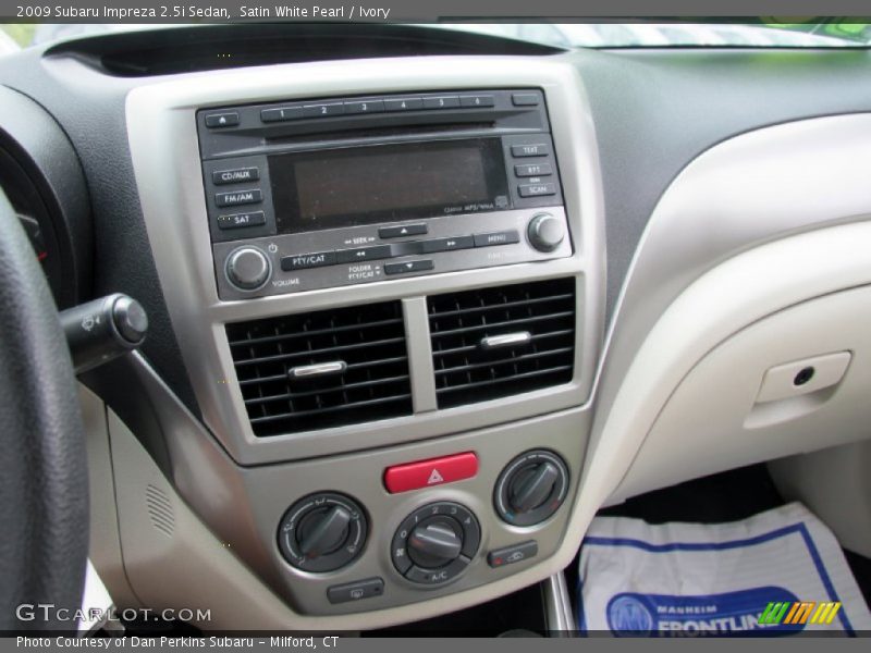 Satin White Pearl / Ivory 2009 Subaru Impreza 2.5i Sedan