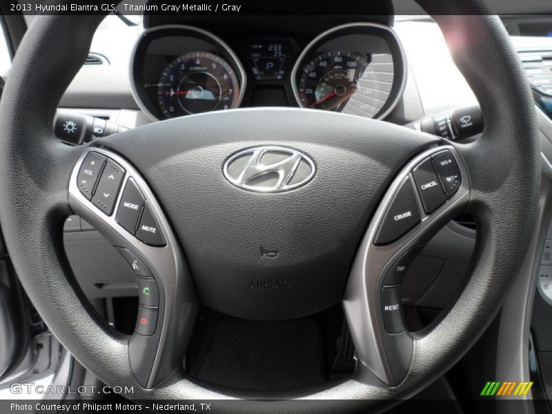 Titanium Gray Metallic / Gray 2013 Hyundai Elantra GLS