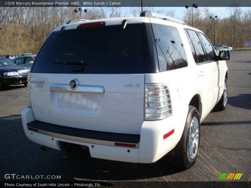 White Suede / Camel 2008 Mercury Mountaineer Premier AWD