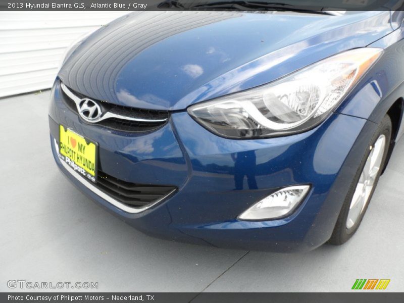 Atlantic Blue / Gray 2013 Hyundai Elantra GLS