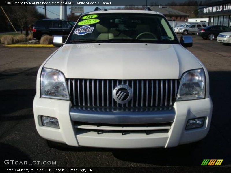 White Suede / Camel 2008 Mercury Mountaineer Premier AWD