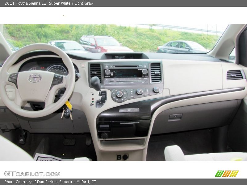 Super White / Light Gray 2011 Toyota Sienna LE