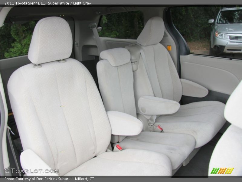 Super White / Light Gray 2011 Toyota Sienna LE