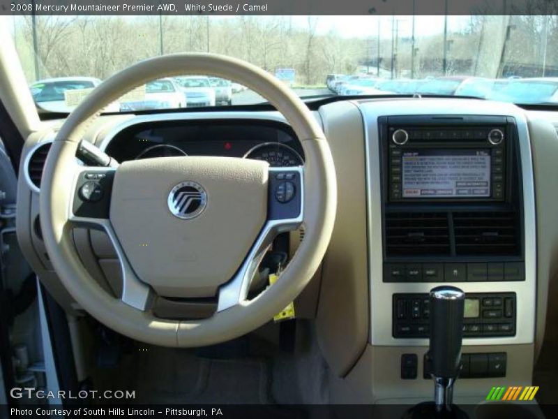 White Suede / Camel 2008 Mercury Mountaineer Premier AWD