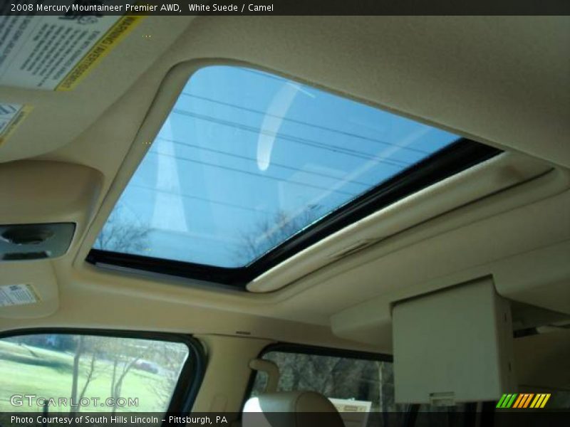 White Suede / Camel 2008 Mercury Mountaineer Premier AWD