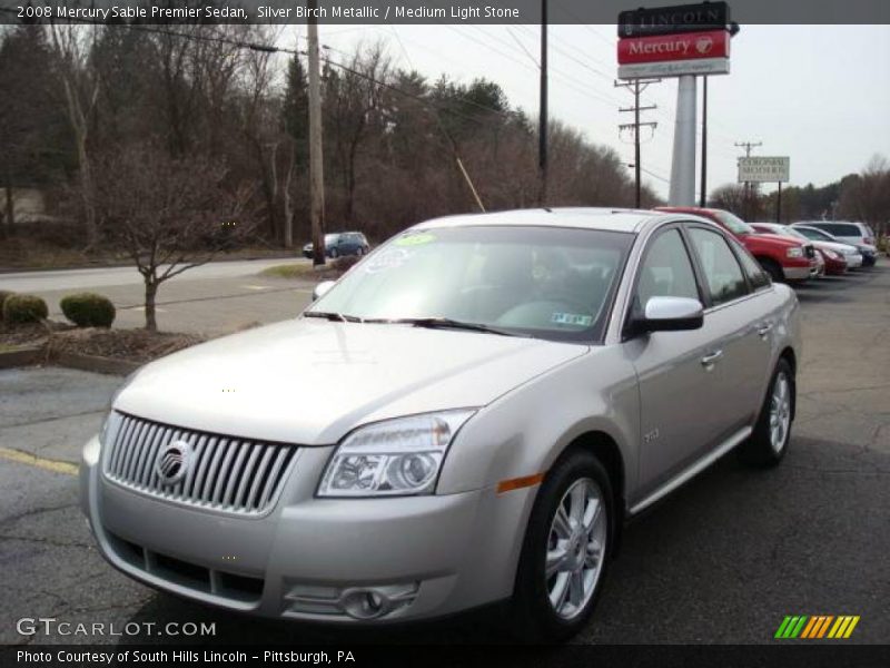 Silver Birch Metallic / Medium Light Stone 2008 Mercury Sable Premier Sedan