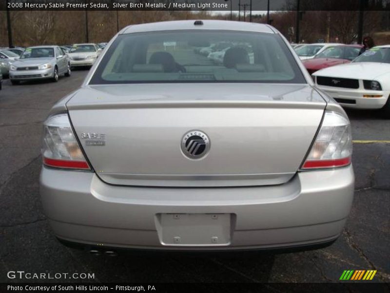 Silver Birch Metallic / Medium Light Stone 2008 Mercury Sable Premier Sedan