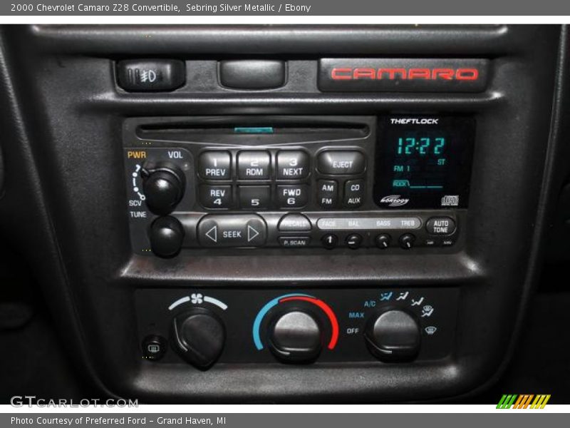 Audio System of 2000 Camaro Z28 Convertible