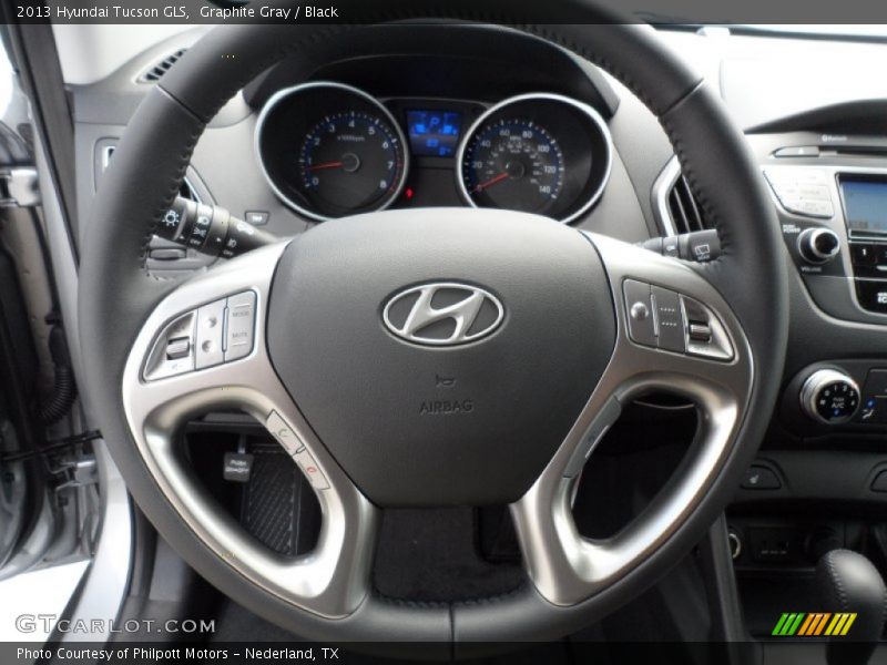 Graphite Gray / Black 2013 Hyundai Tucson GLS