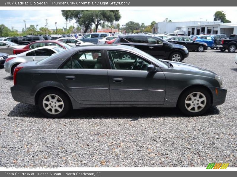 Thunder Gray Chromaflair / Light Gray/Ebony 2007 Cadillac CTS Sedan