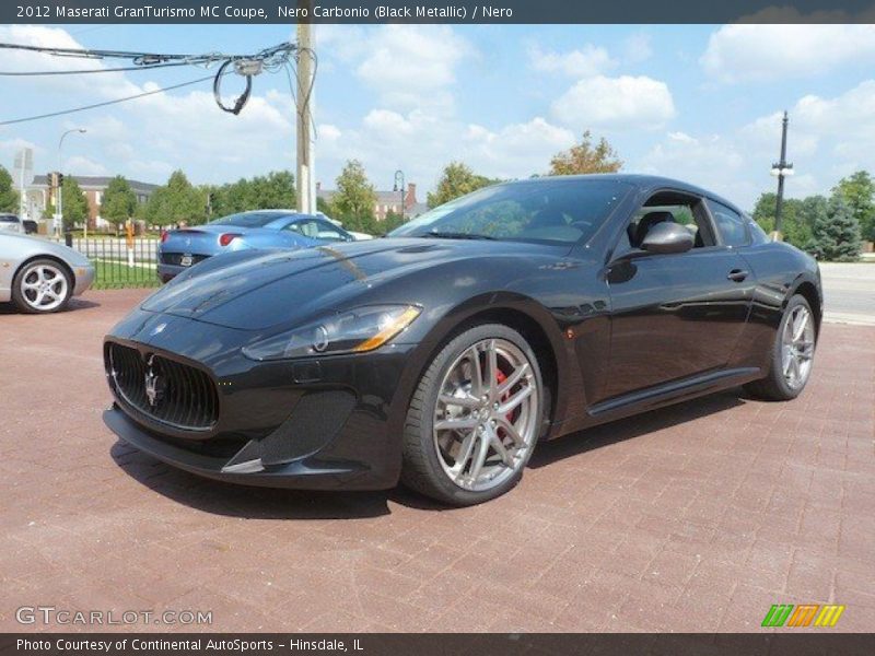 Nero Carbonio (Black Metallic) / Nero 2012 Maserati GranTurismo MC Coupe