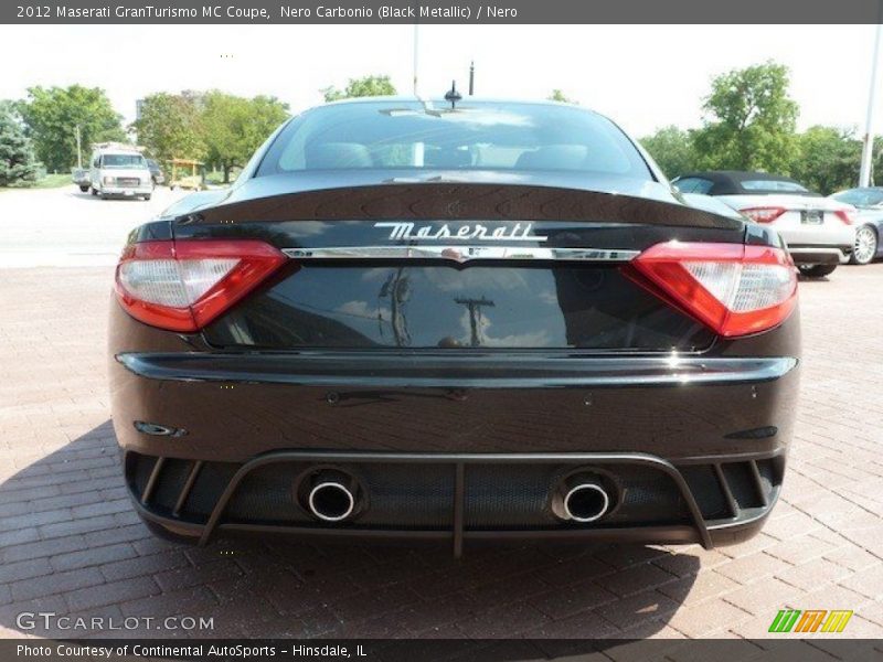 Nero Carbonio (Black Metallic) / Nero 2012 Maserati GranTurismo MC Coupe