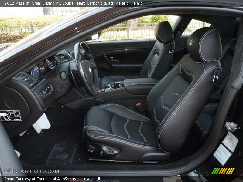 Front Seat of 2012 GranTurismo MC Coupe