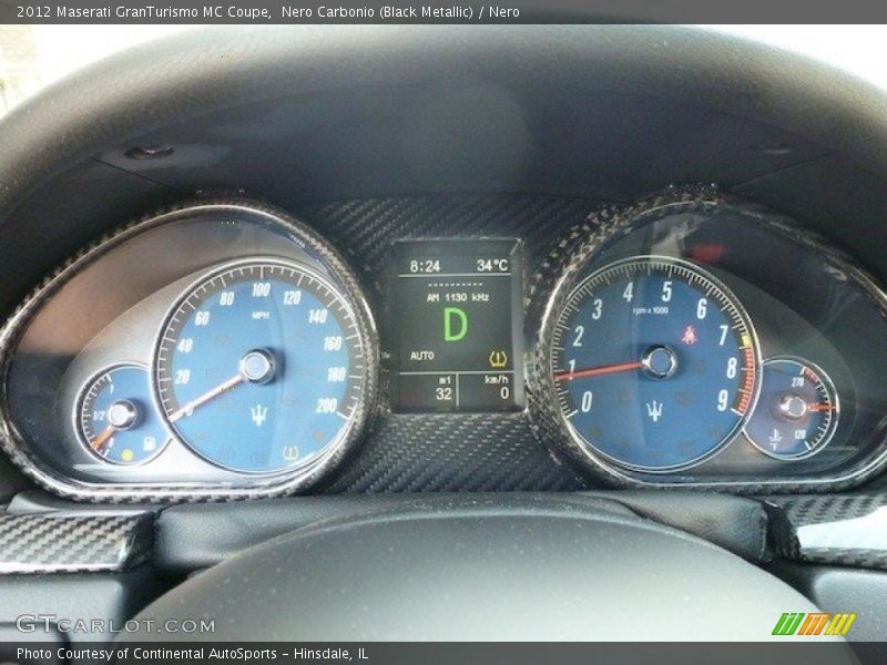  2012 GranTurismo MC Coupe MC Coupe Gauges