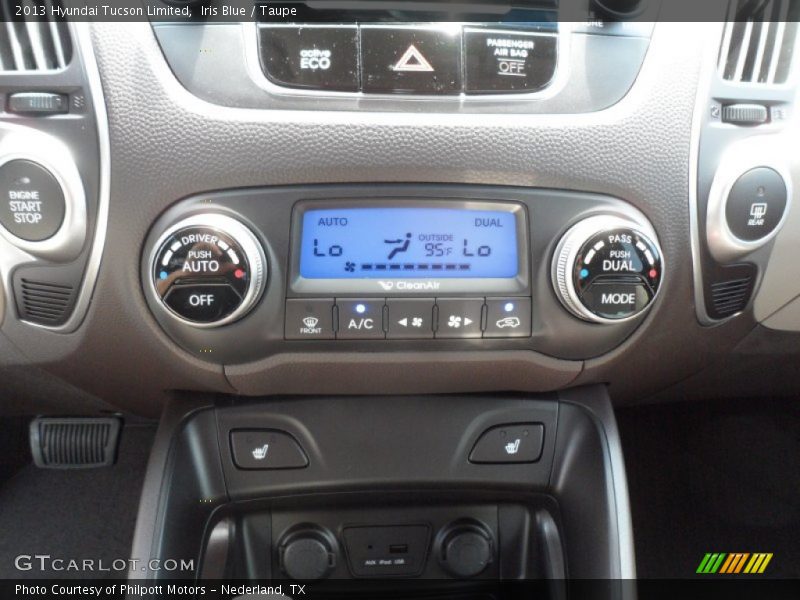 Iris Blue / Taupe 2013 Hyundai Tucson Limited