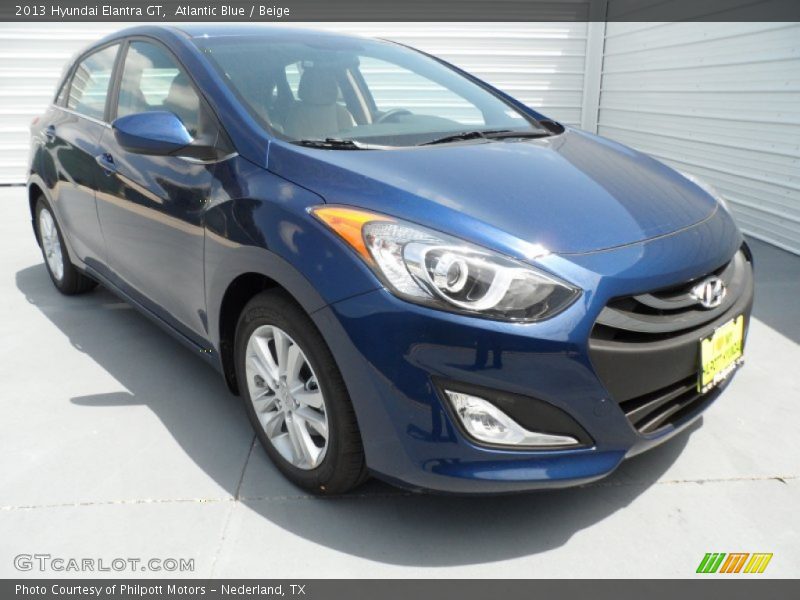 Atlantic Blue / Beige 2013 Hyundai Elantra GT