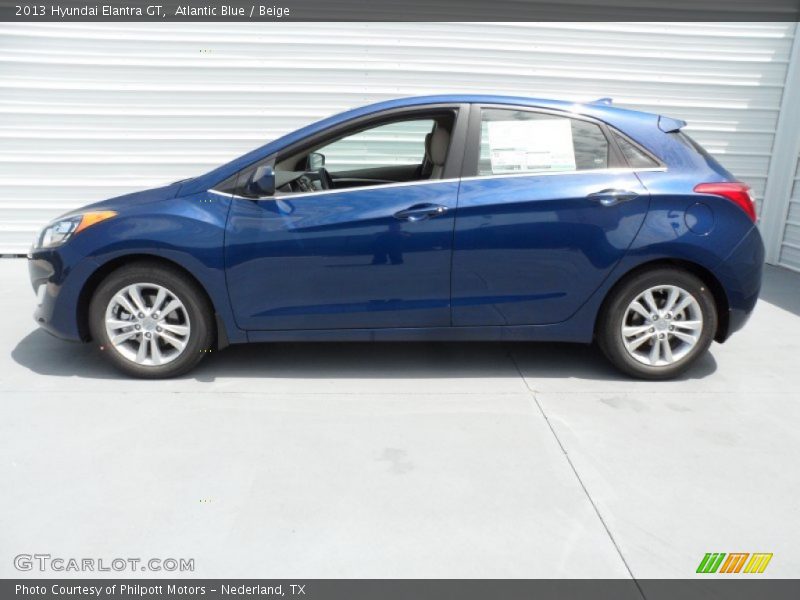 Atlantic Blue / Beige 2013 Hyundai Elantra GT